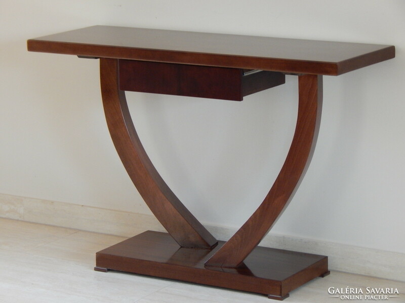 Art deco console table with drawers. (B-37)