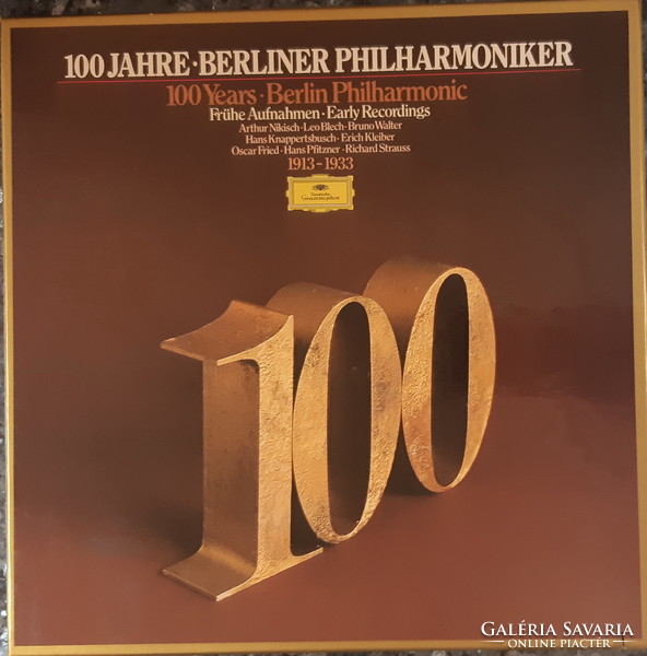 100 JAHRE BERLINER PHILHARMONIKER   5  LP  VINYL  BAKELIT LEMEZ