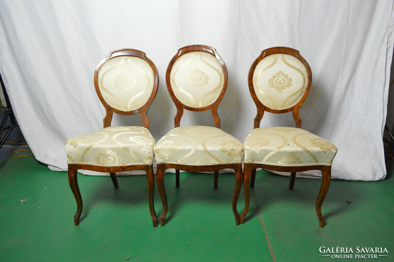 3 antique Bieder chairs
