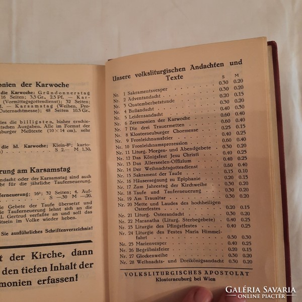 Das Jahr Des Heiles I. Band - 9. Jahrgang 1931. Klosterneuburger Liturgie-Kalender von Pius Parsch