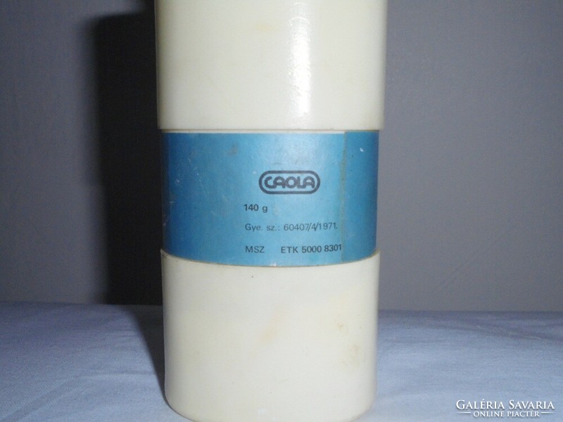 Retro Kamillás Baba hintőpor műanyag doboz fflakon - Caola gyártó - 1970-1980-as évekből