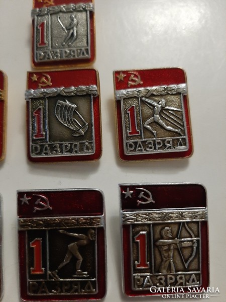 Russian, Soviet athletic sports master i. Category sport signs badges 7 pcs in one