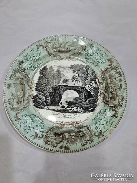 Old porcelain plate