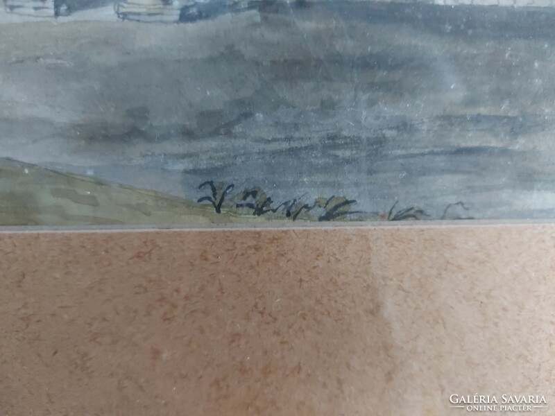 Ceruzarajz, vízfestéssel szignálatlan kép 146