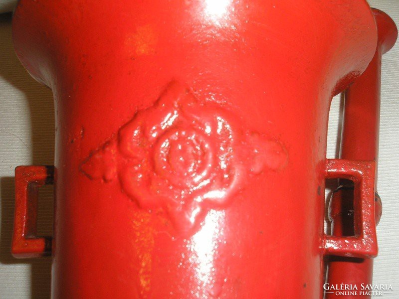 E 8 Antik ritka Patika  mozsár kuriózum gyönyörű már festett színben hosszú törőjével