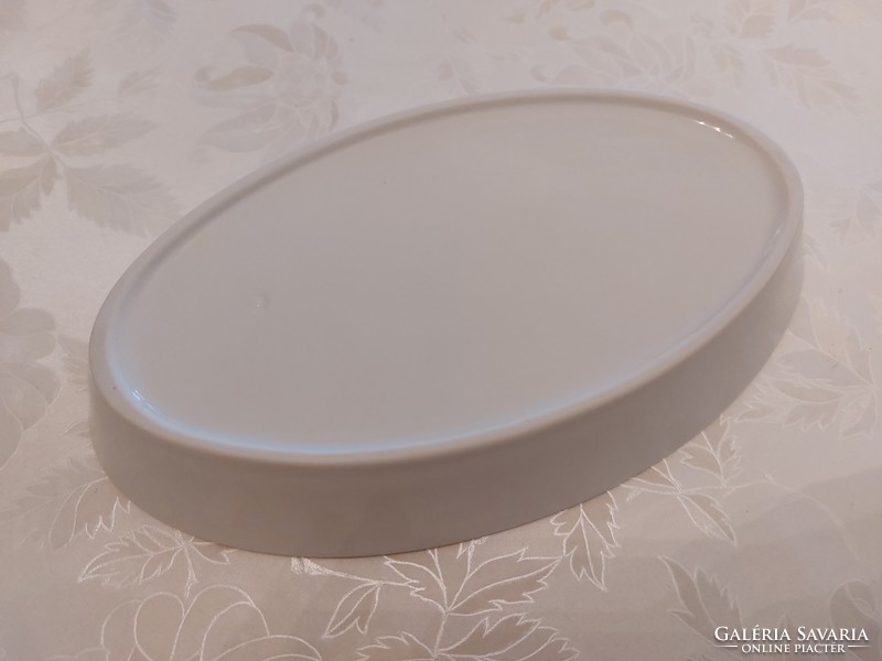 Régi ovális fehér porcelán tál