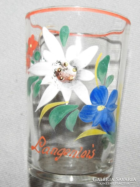 Langenlous kézzel festett havasi gyopár és egyéb virágmintás kupica