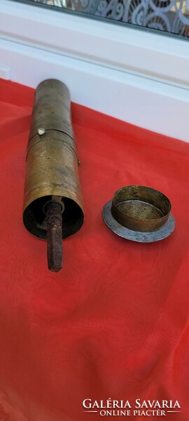Large copper pepper grinder 31cm.