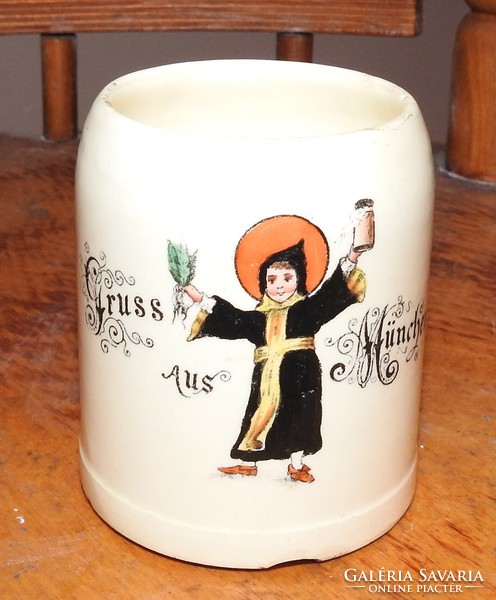 Antique mug: gruss aus München - antique gift cup from Munich