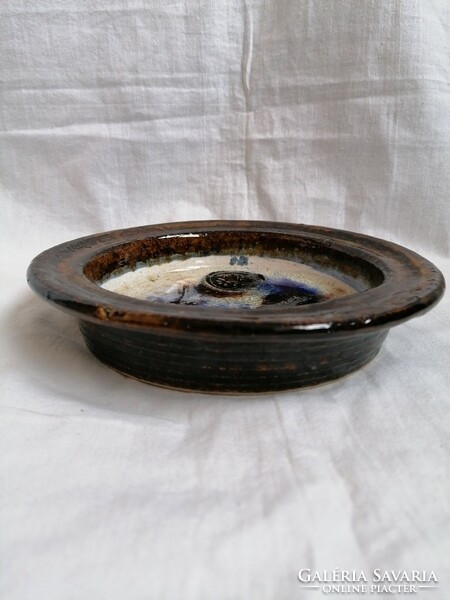Glazed ceramic bowl, plate,