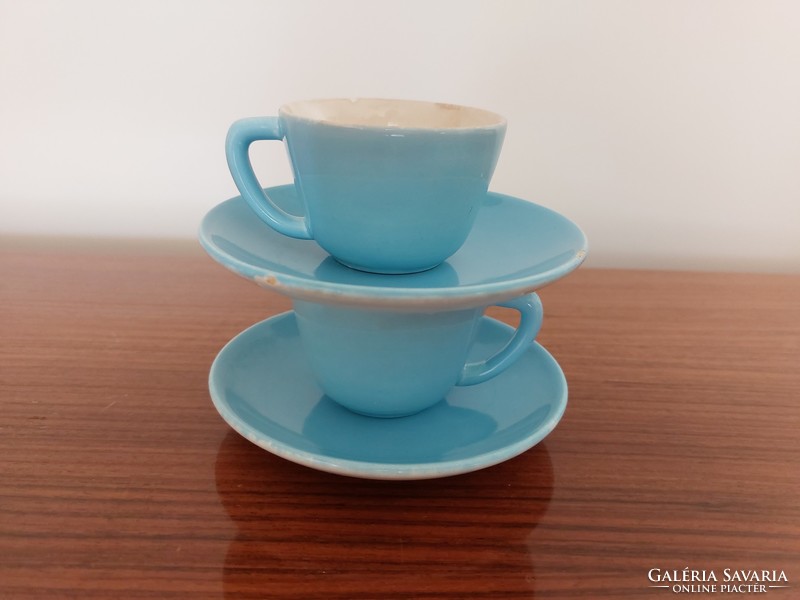 Régi kék KP Gránit kávés csésze mokkás 2 db