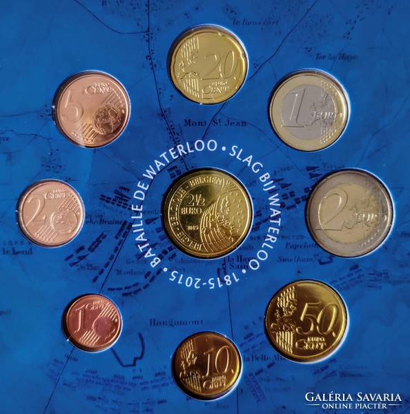 Belgium waterloo euro commemorative set mint condition!