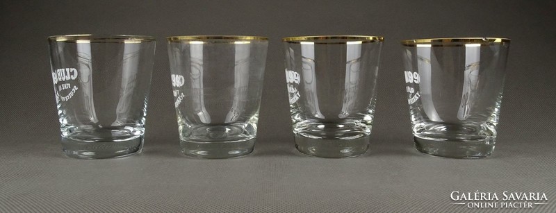 1K159 old whiskey club 99 glass glasses 4 pieces