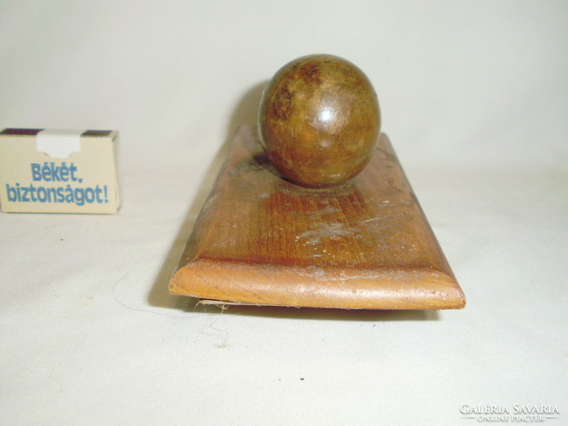 Old wooden tapper, ink drinker - desk accessory