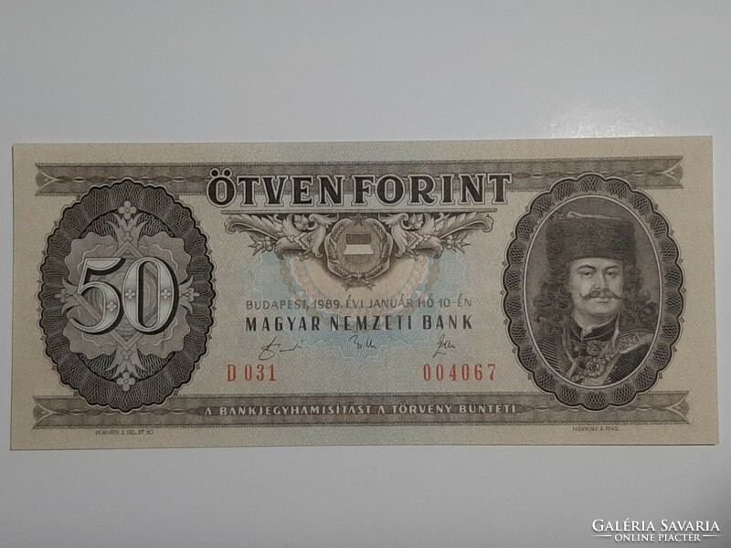 50 forint bankjegy 1989 UNC
