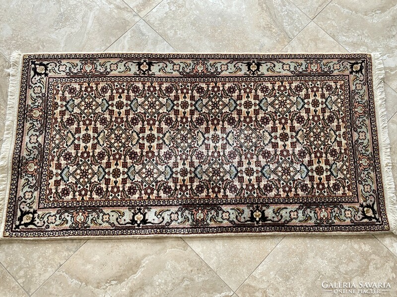 Iran bidjar cream carpet 145x71cm