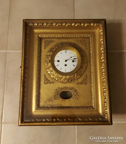 Antique fabulous Biedermeier frame clock!