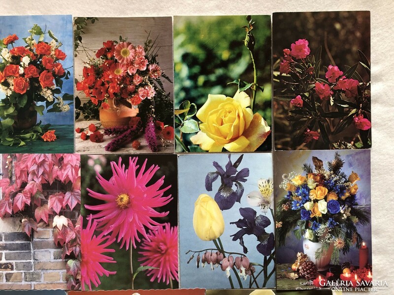 Virágos képeslapok - Postatiszta