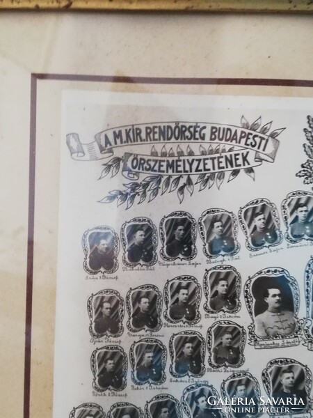 A Magyar Királyi Rendőrség Budapesti őrszemélyzeti 1943  évi tablója