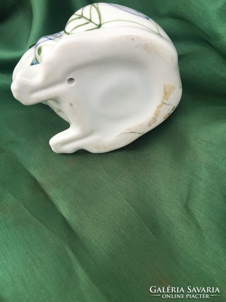 Porcelain frog figure