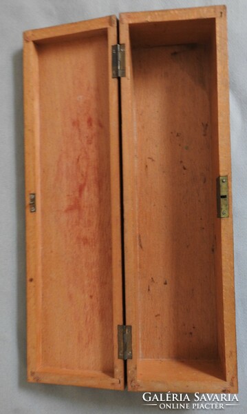 Wooden box with wooden inlay
