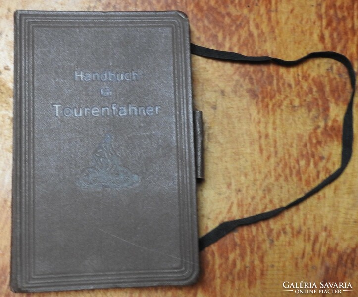 Antik német nyelvű utikönyv – Handbuch für Tourenfahrer