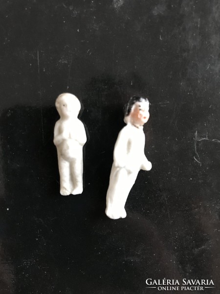 Two mini antique porcelain dolls
