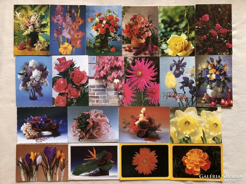 Floral postcards - postal clean