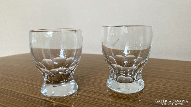 Antique 2-piece cupica stamped glass