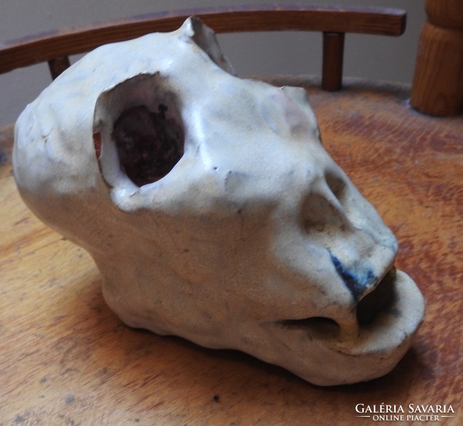 Ceramic animal skull