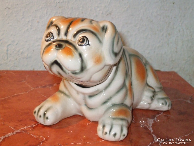 Pre-war nodding English bulldog dog statue.