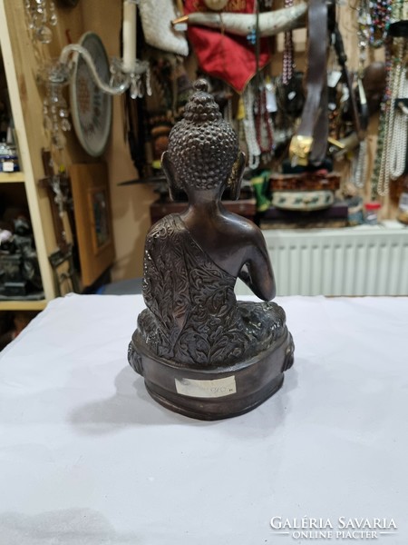 Oriental copper Buddha figure