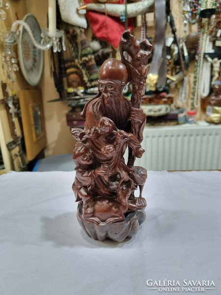 Chinese wood carved figure