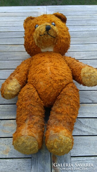 BRUMMOGÓ régi, antik, nagyon kedves arcú , barna szemű Teddy  Bear Mackó , Maci ,47cm magas,