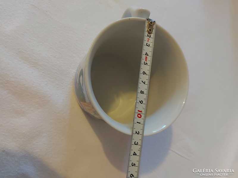 Zsolnay large-sized, rare mug with jumbo inscription