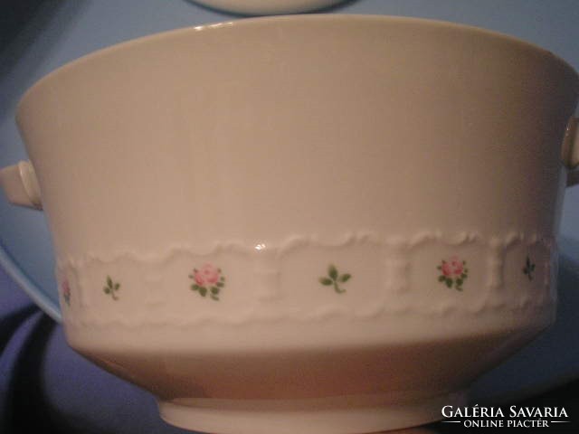 Rimmed with antique flower pattern convex or saucer, also for bowls, showcase quality