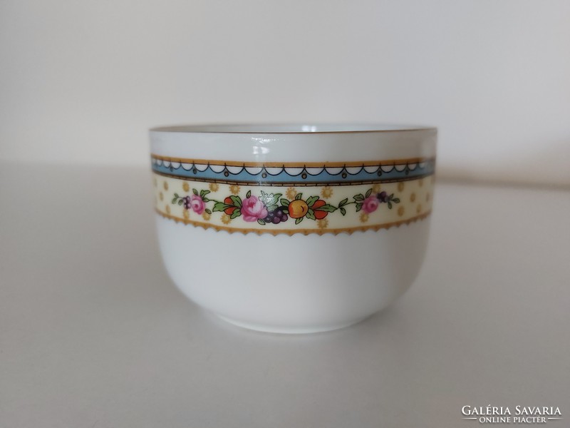 Régi Phoenix porcelán csésze rózsás gyümölcsös vintage bögre