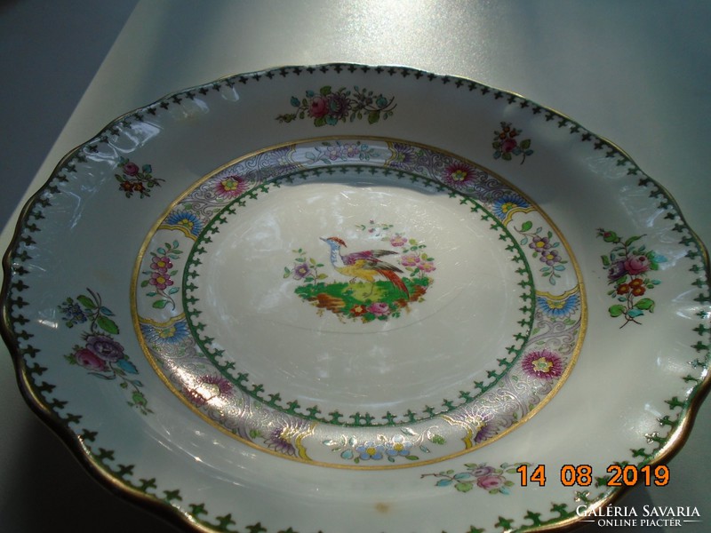 1910 Copeland hand-painted pheasant plate marked by the English royal supplier maple&co,