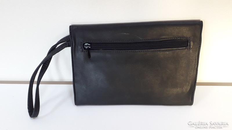Retro black leatherette car bag