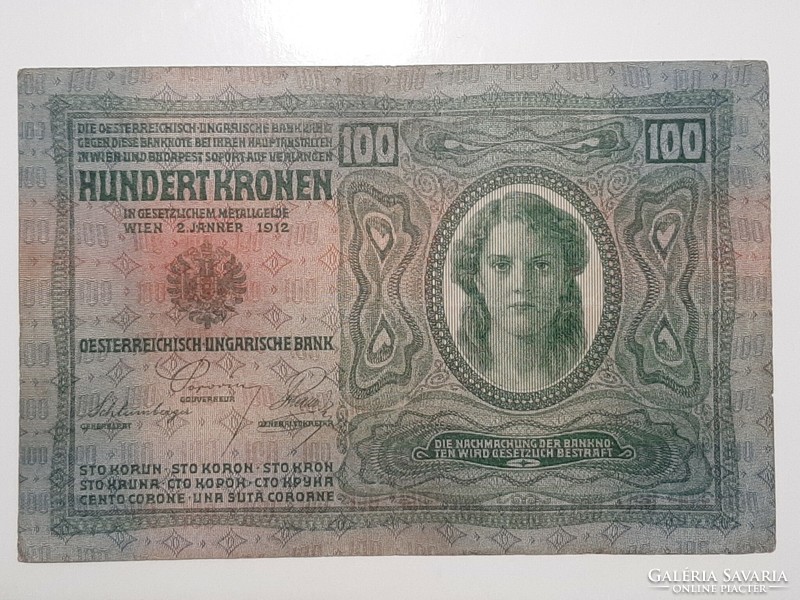 100 korona 1912  VF-