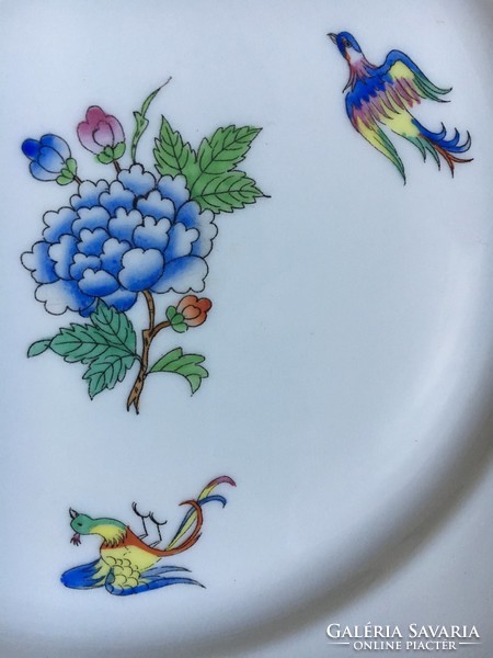 Antik Herendi, 6 személyes tányér készlet - Papillons et fleurs dekor