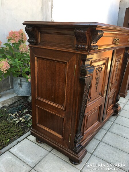 German pewter chest of drawers in good condition