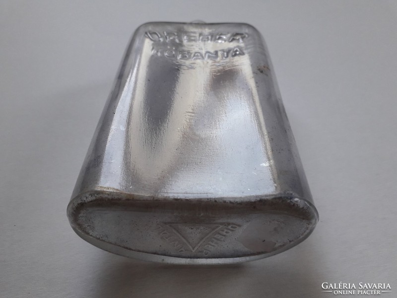 Old glass dreher antal s.R.T. Kőbánya beverage spirit flat bottle