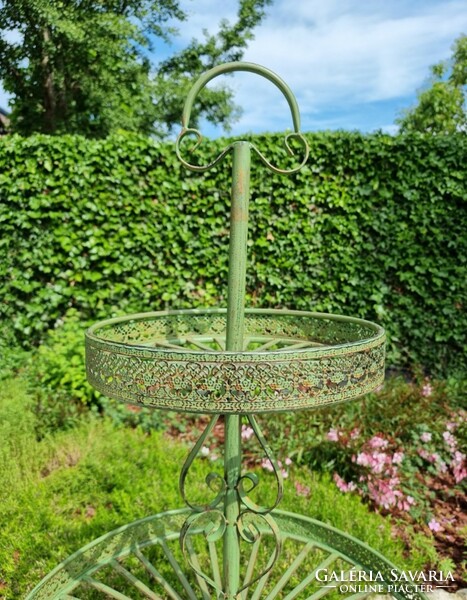 Large wrought iron flower stand