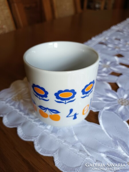 Porcelain children's mug with Alföldi alphabet and fairy tale pattern