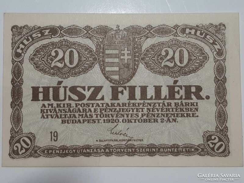 20 Filér 1920 oz