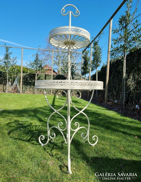 Large wrought iron flower stand