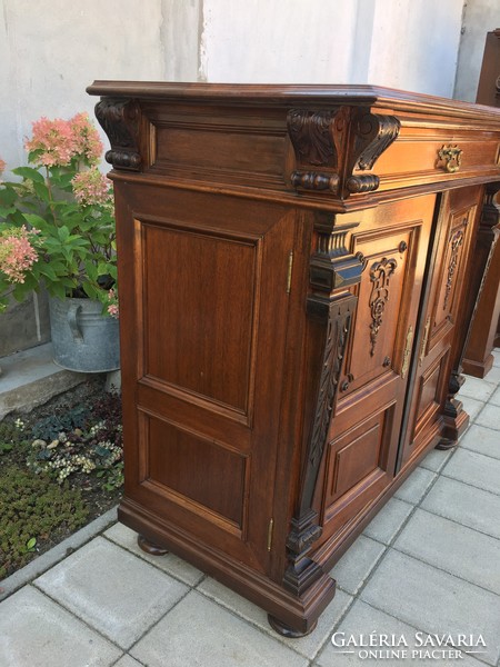 German pewter chest of drawers in good condition