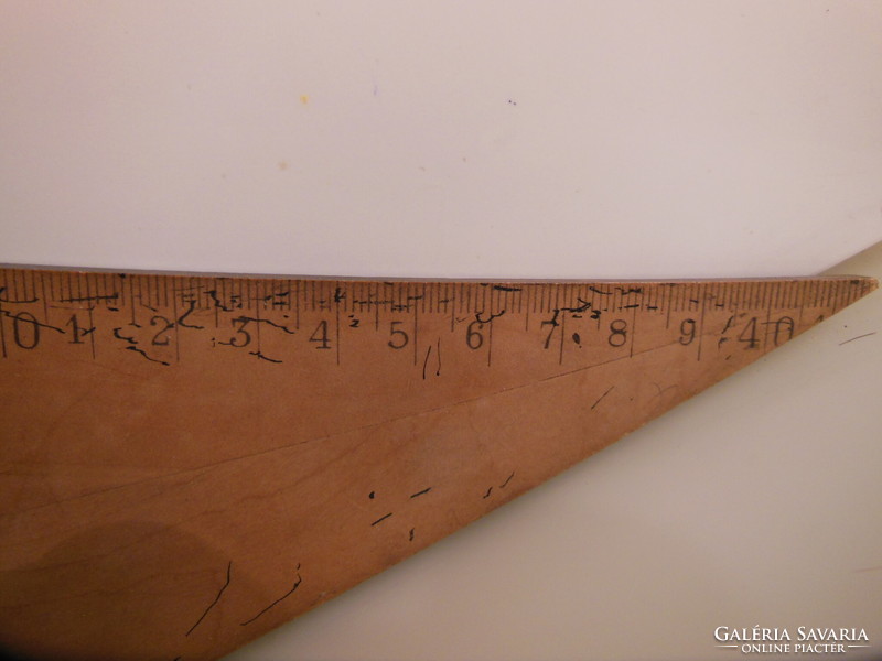 Wood - 42 x 24 cm - old - ruler - German - perfect