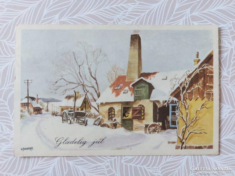 Régi képeslap 1972 levelezőlap havas táj